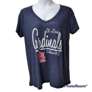 MLB (Soft as a Grape) blue STL Cardinals t-shirt.  Size 1X.